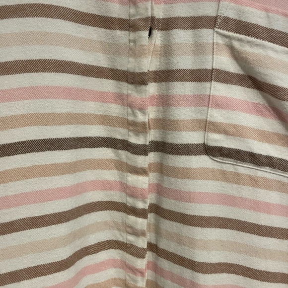 Land’s End Striped Shacket with Pockets. Size M - Picture 2 of 7